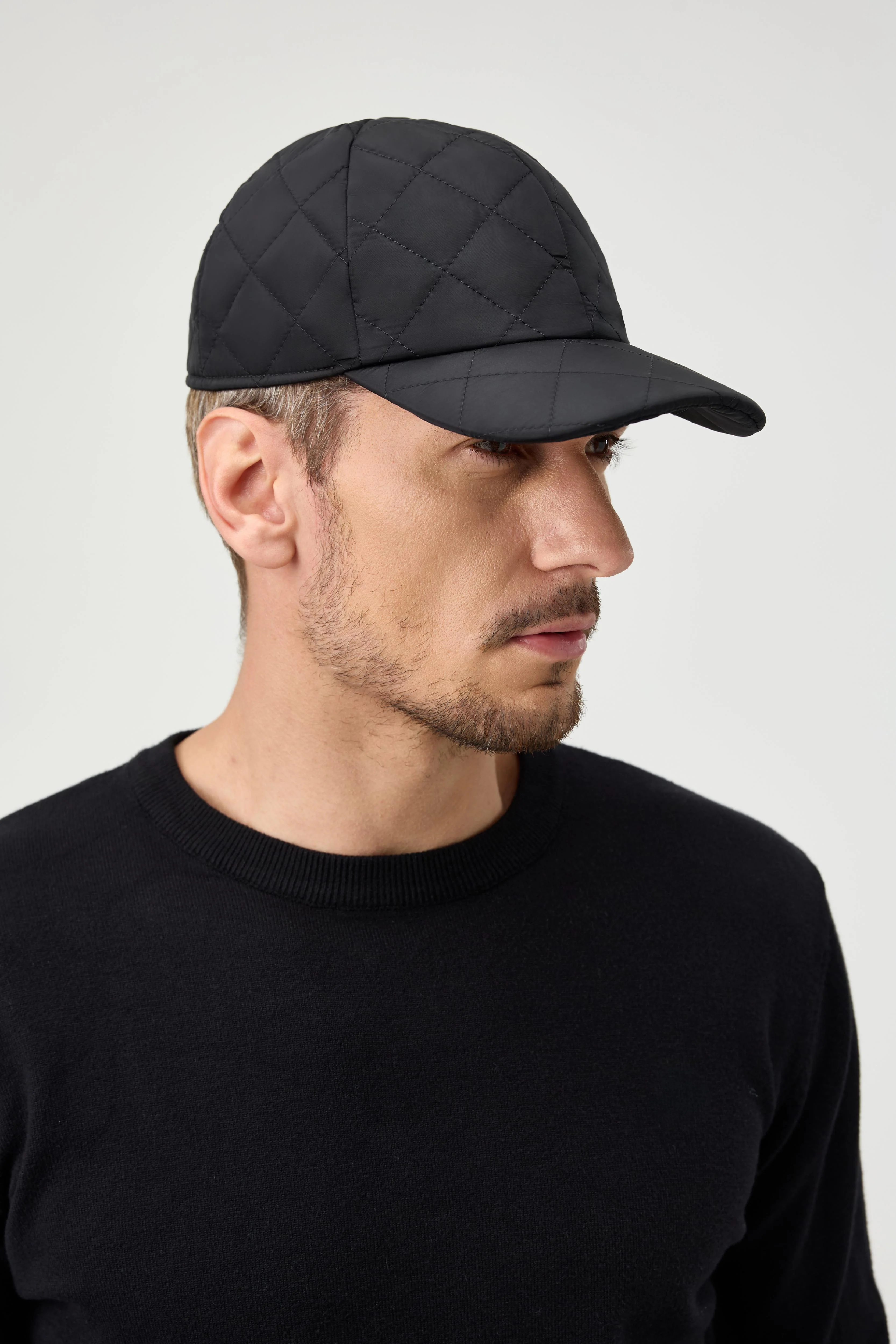 Black Quilted Loft Cap - Image 3