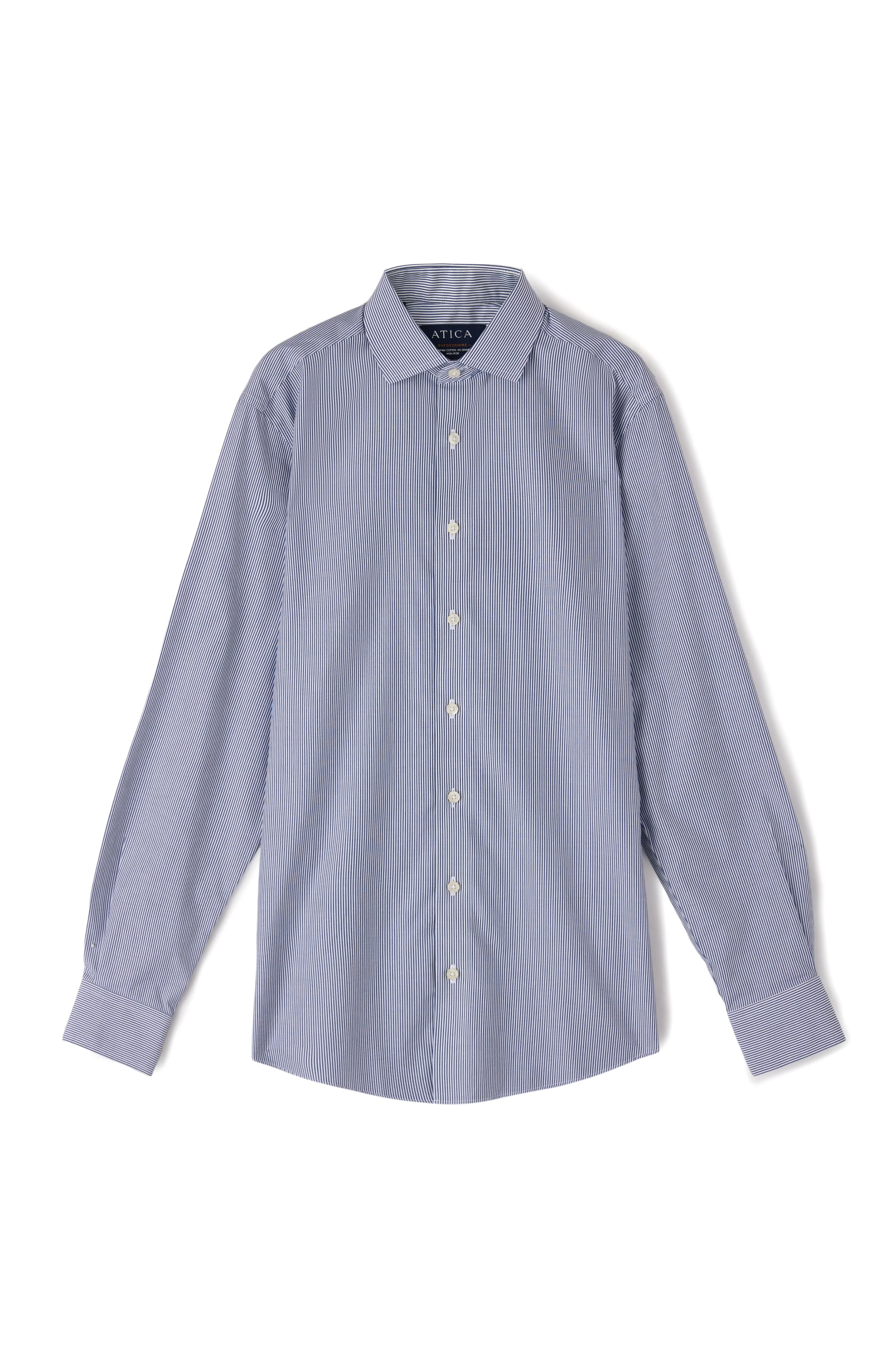 Oxfordshire Navy Stripes Shirt - Image 7