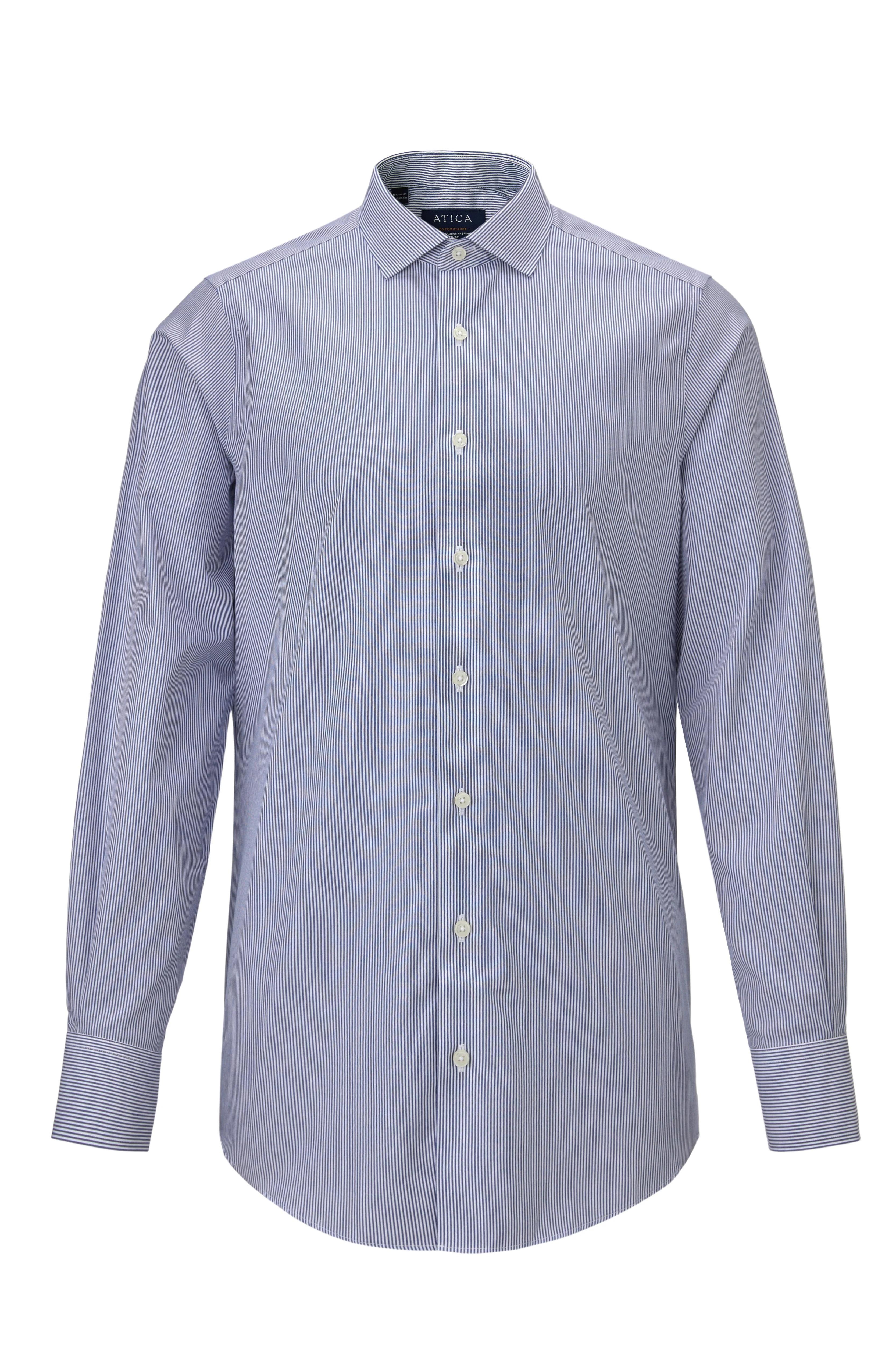 Oxfordshire Navy Stripes Shirt - Image 8