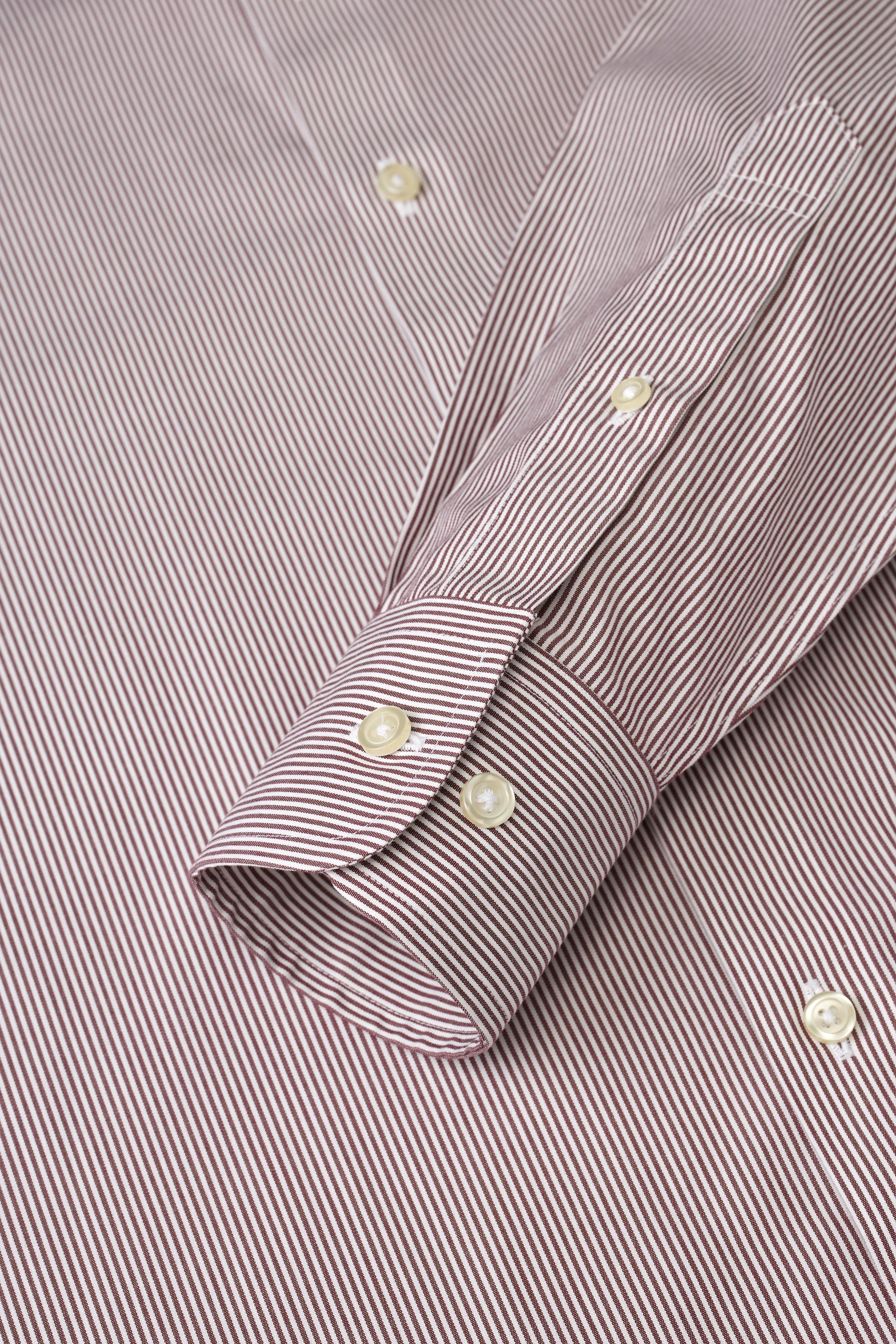 Oxfordshire Wine Stripes Shirt - Image 3