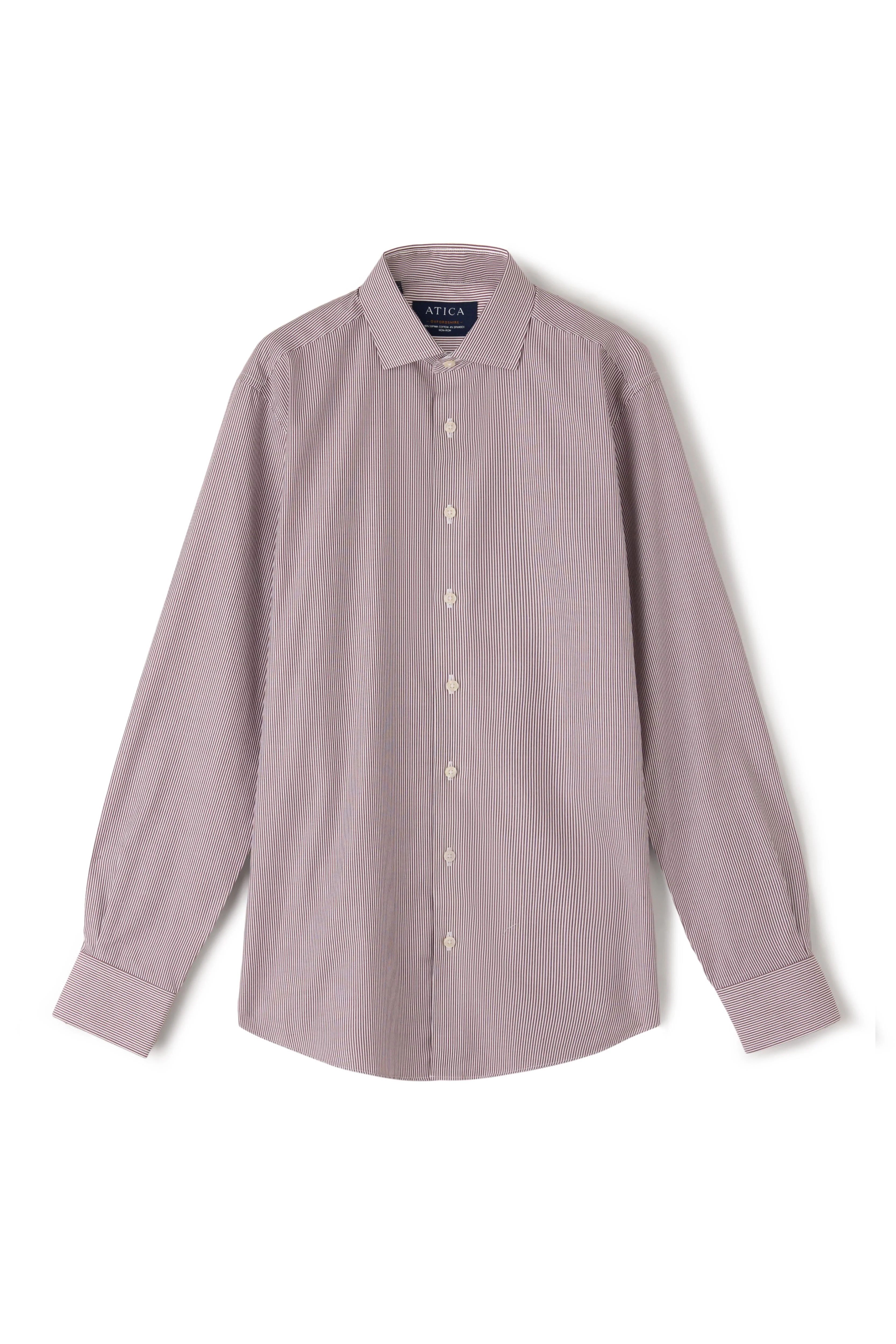 Oxfordshire Wine Stripes Shirt - Image 7