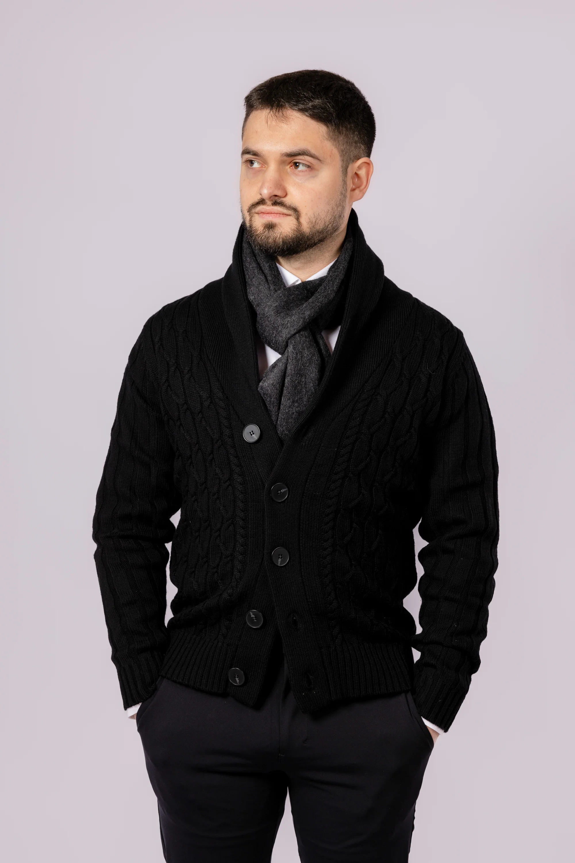 Cable Knit Cardigan - Image 6