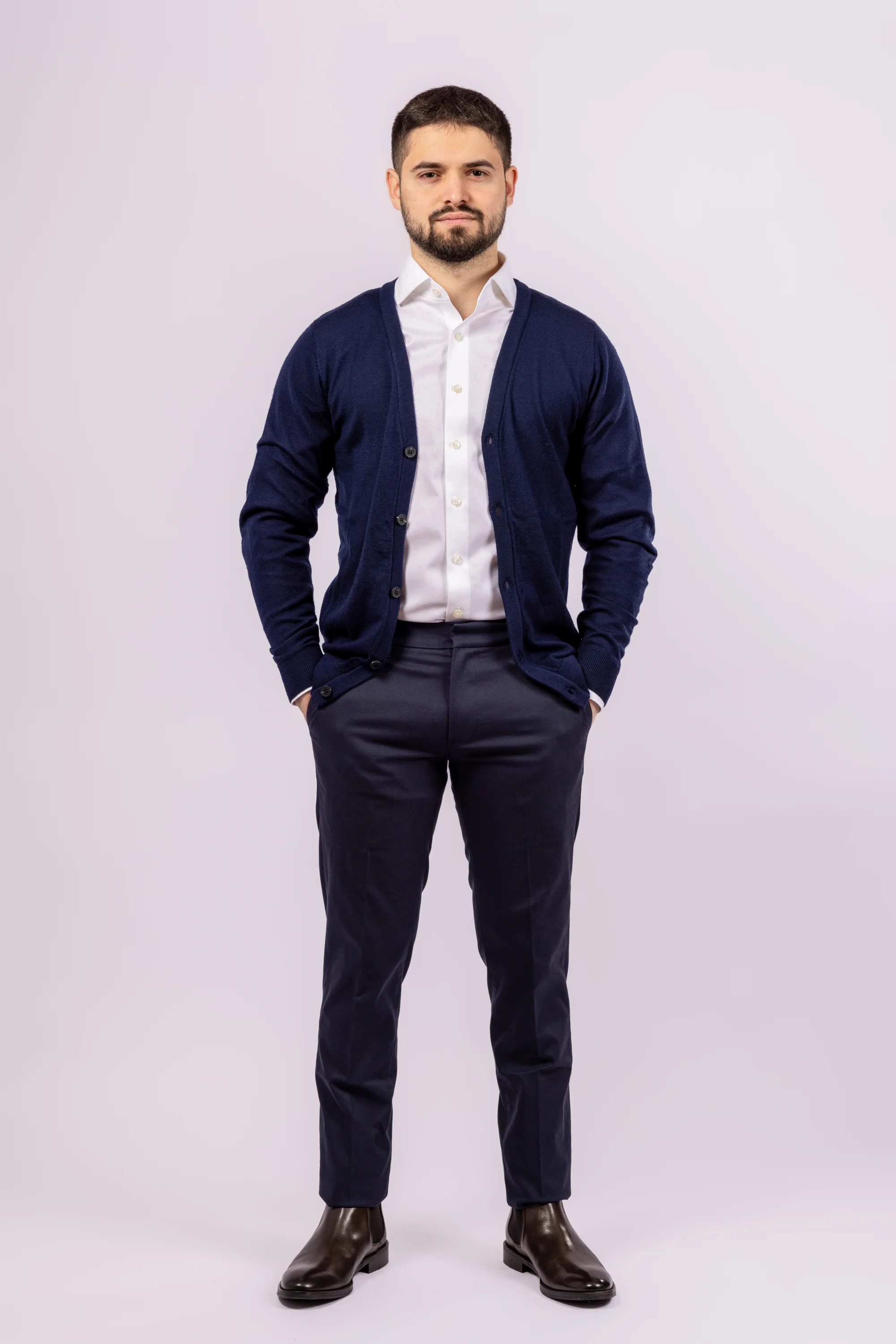 Classic Button-Up Cardigan - Image 3