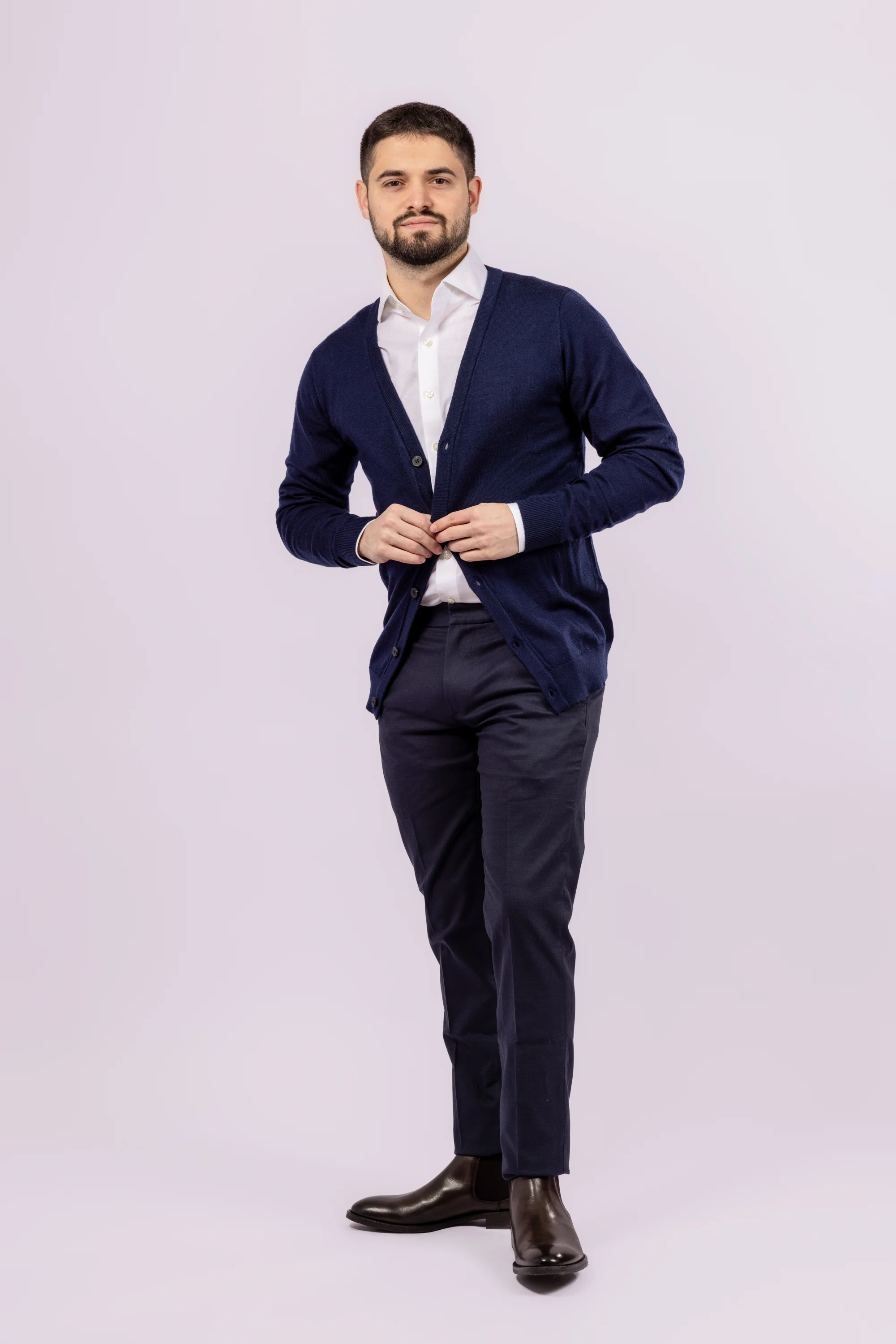 Classic Button-Up Cardigan - Image 4