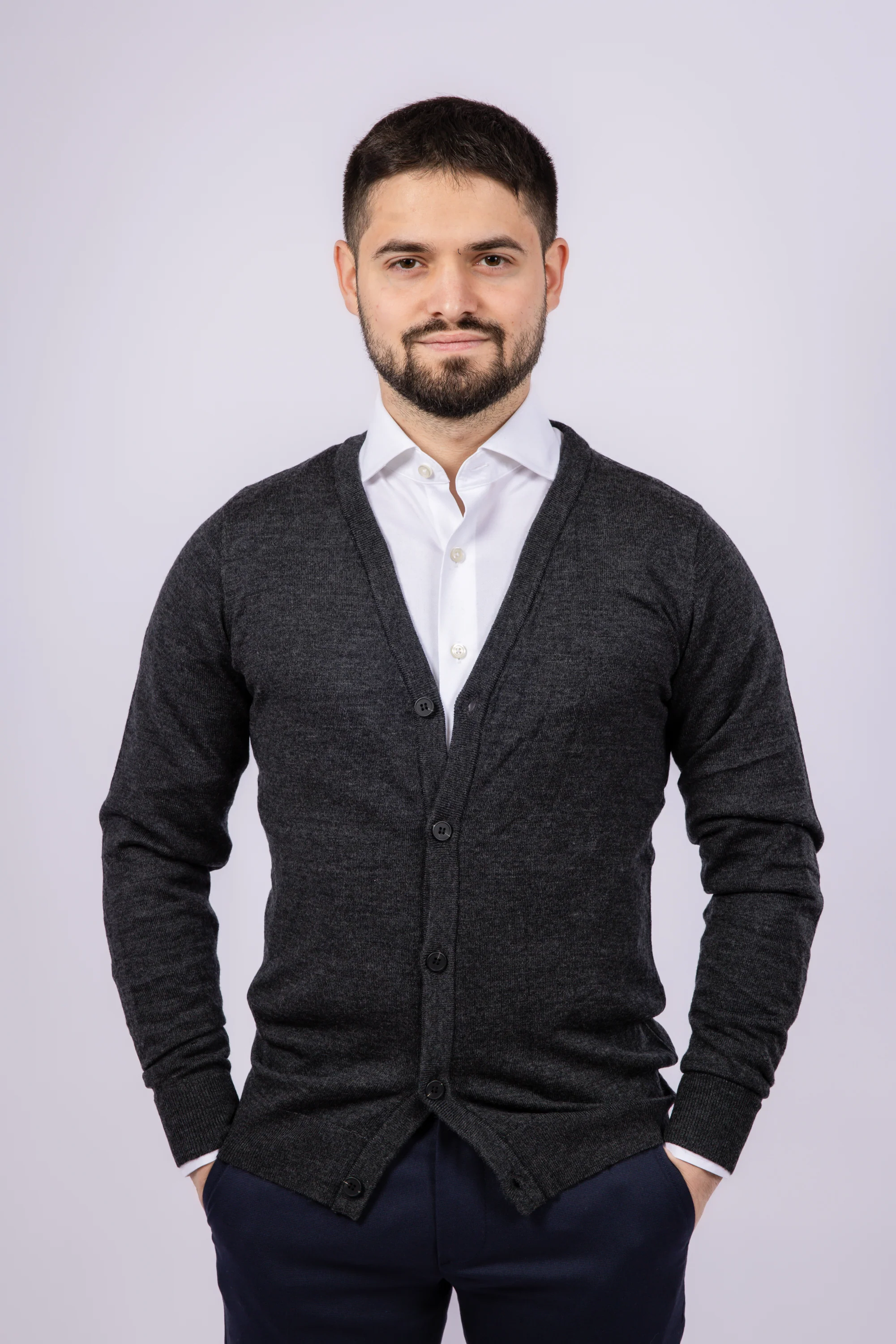 Classic Button-Up Cardigan - Image 5