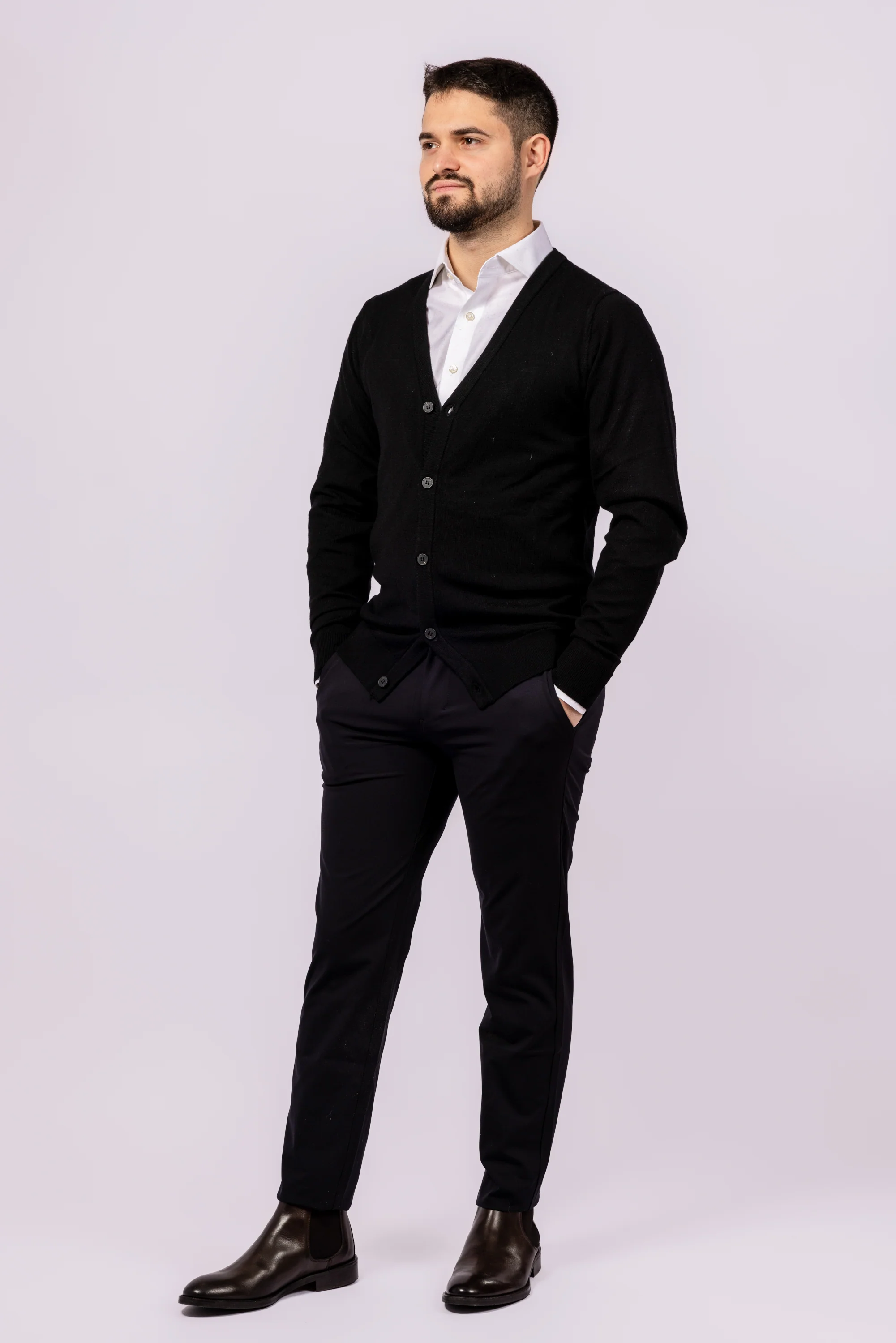 Classic Button-Up Cardigan - Image 7