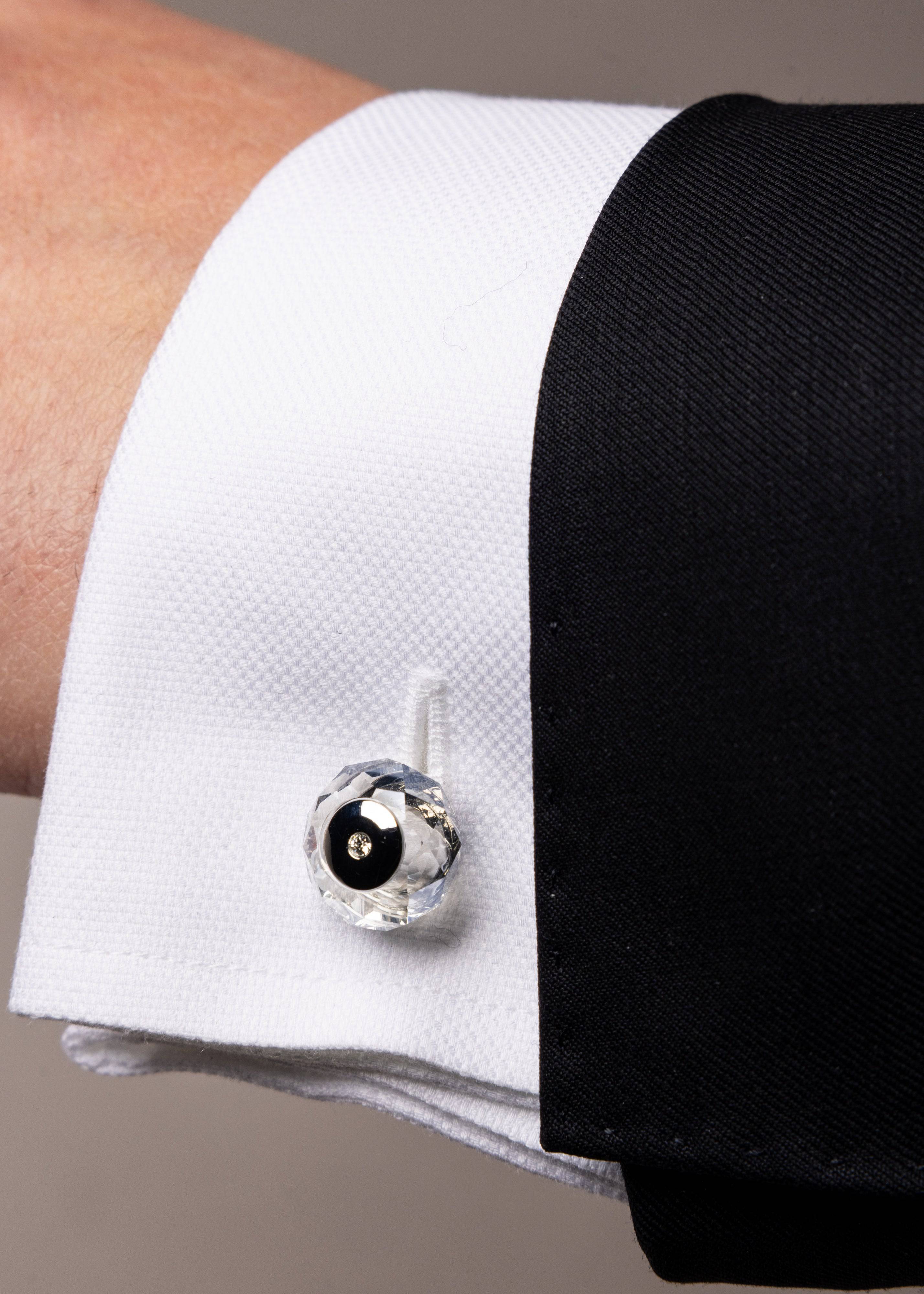 Crystal Knob Cufflinks - Image 4