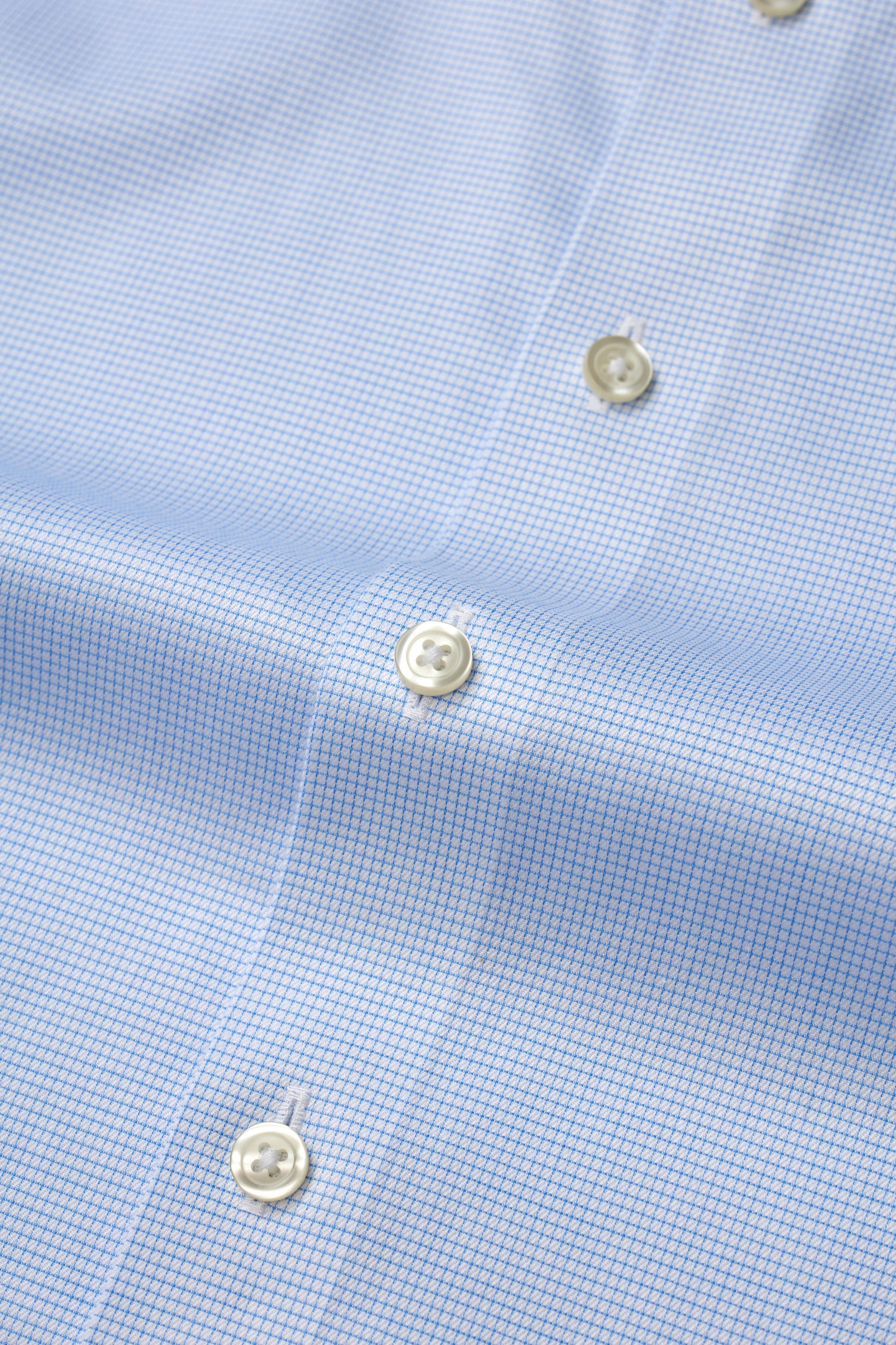 Greenwich Light Blue Grid Shirt - Image 4