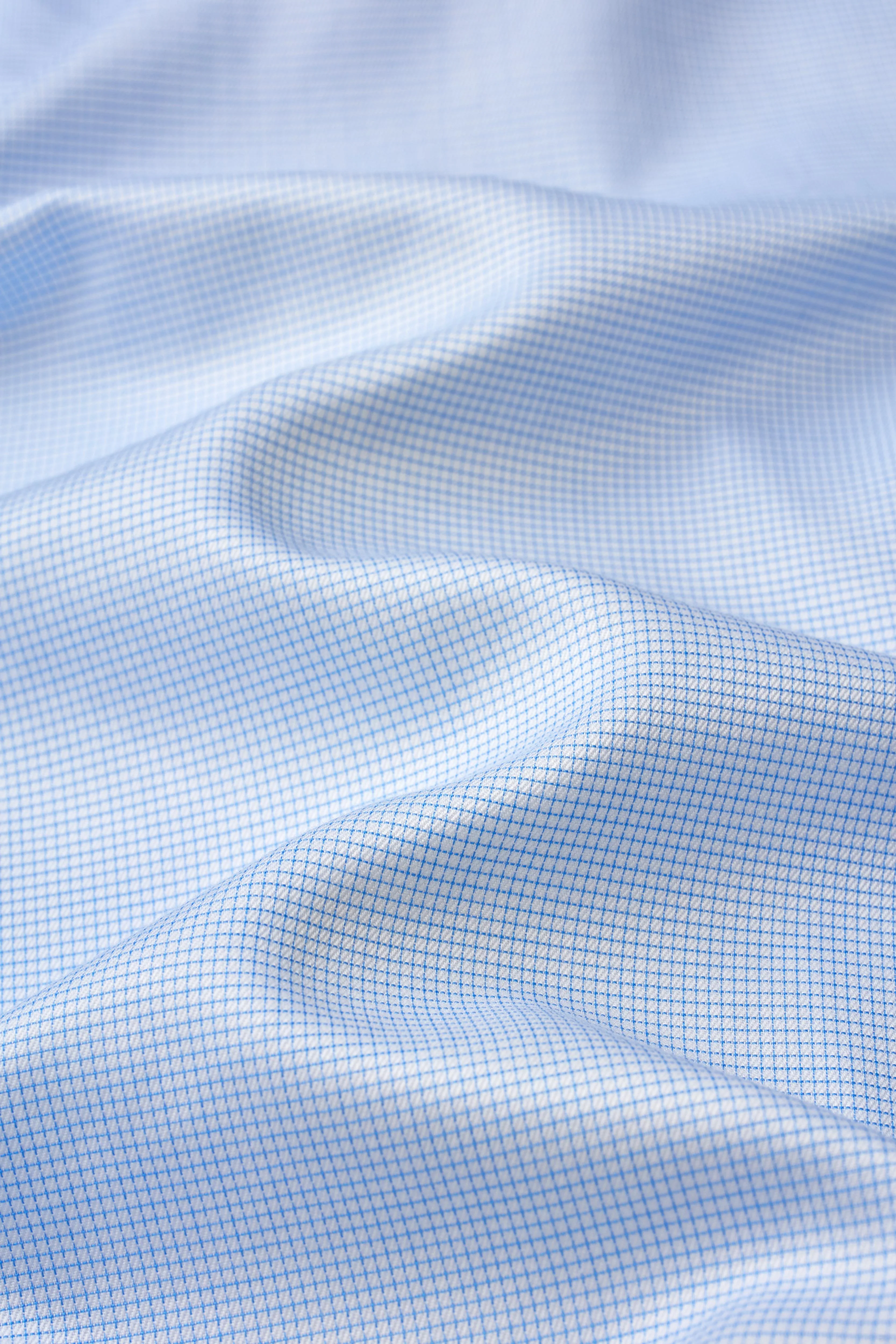 Greenwich Light Blue Grid Shirt - Image 5