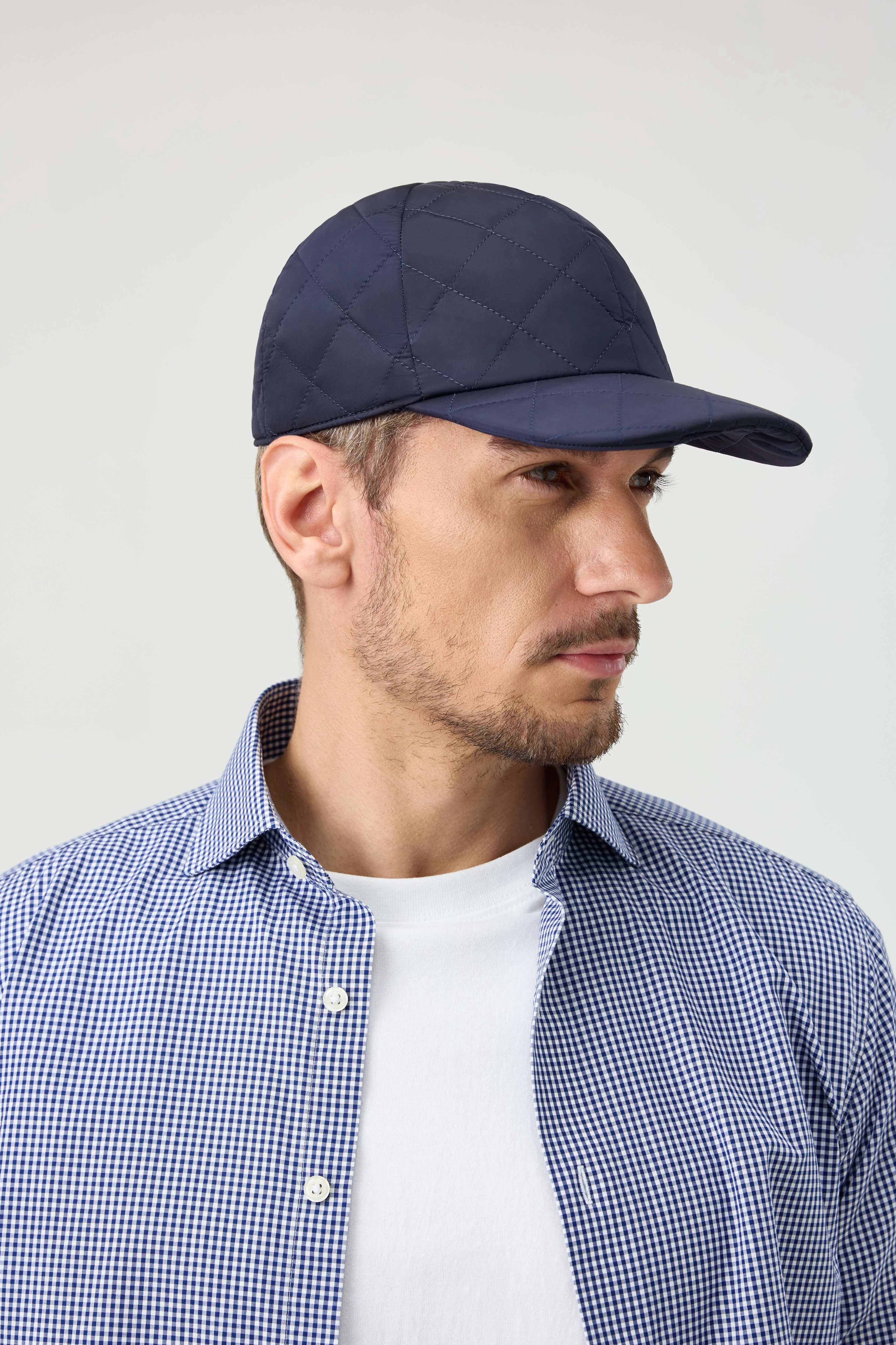 Navy Quilted Loft Cap - Image 5