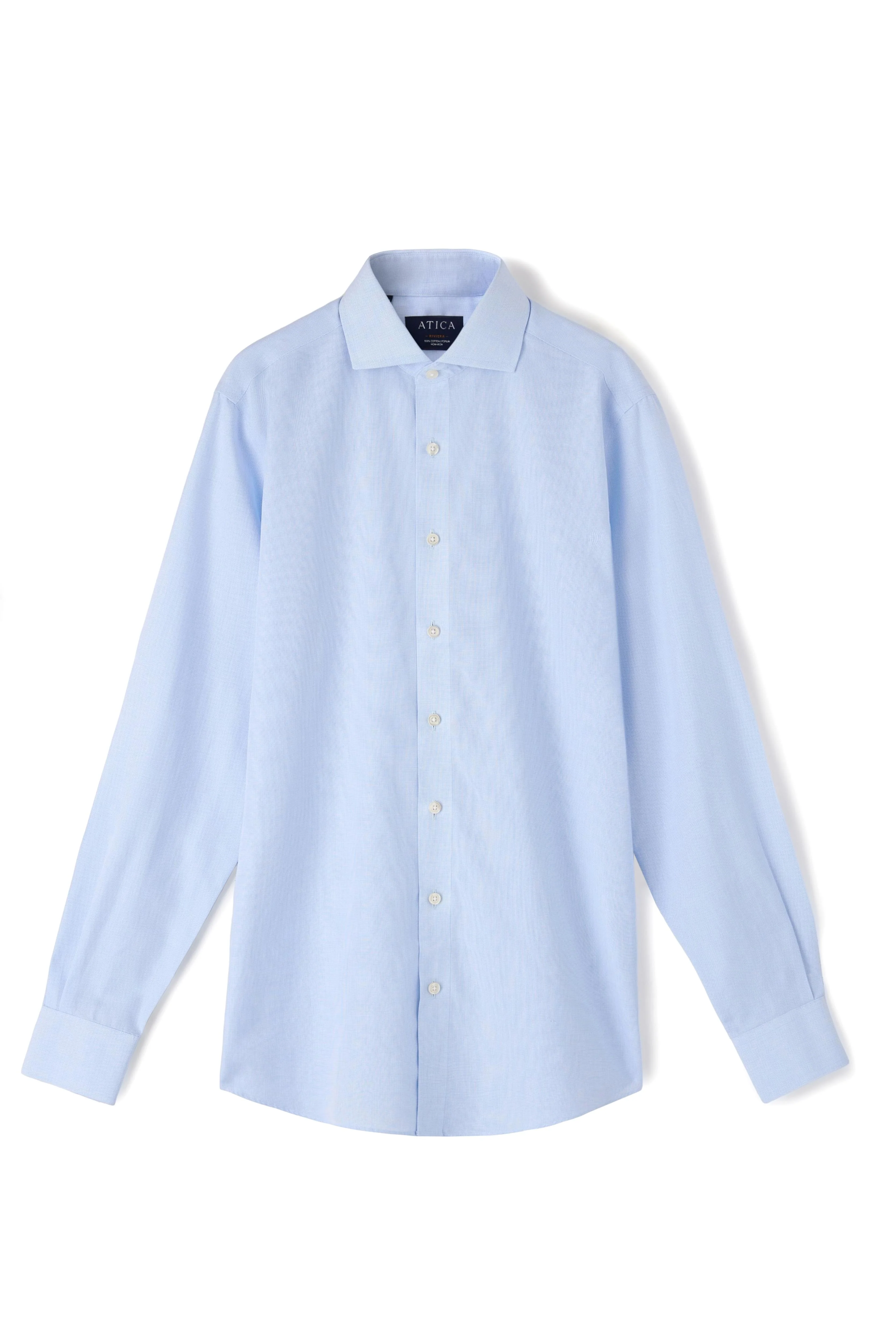 Riviera Light Blue Poplin Shirt - Image 7