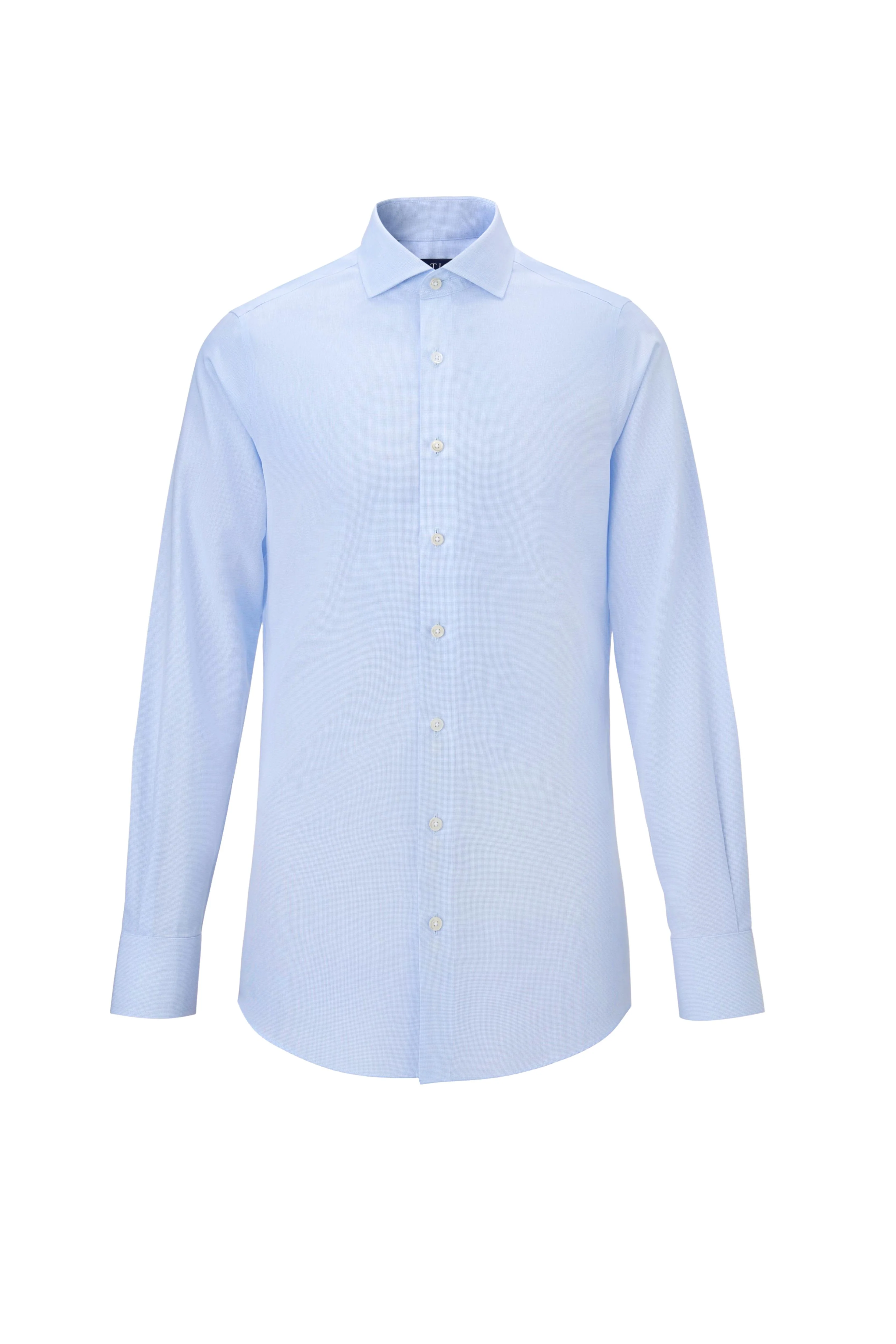 Riviera Light Blue Poplin Shirt - Image 8