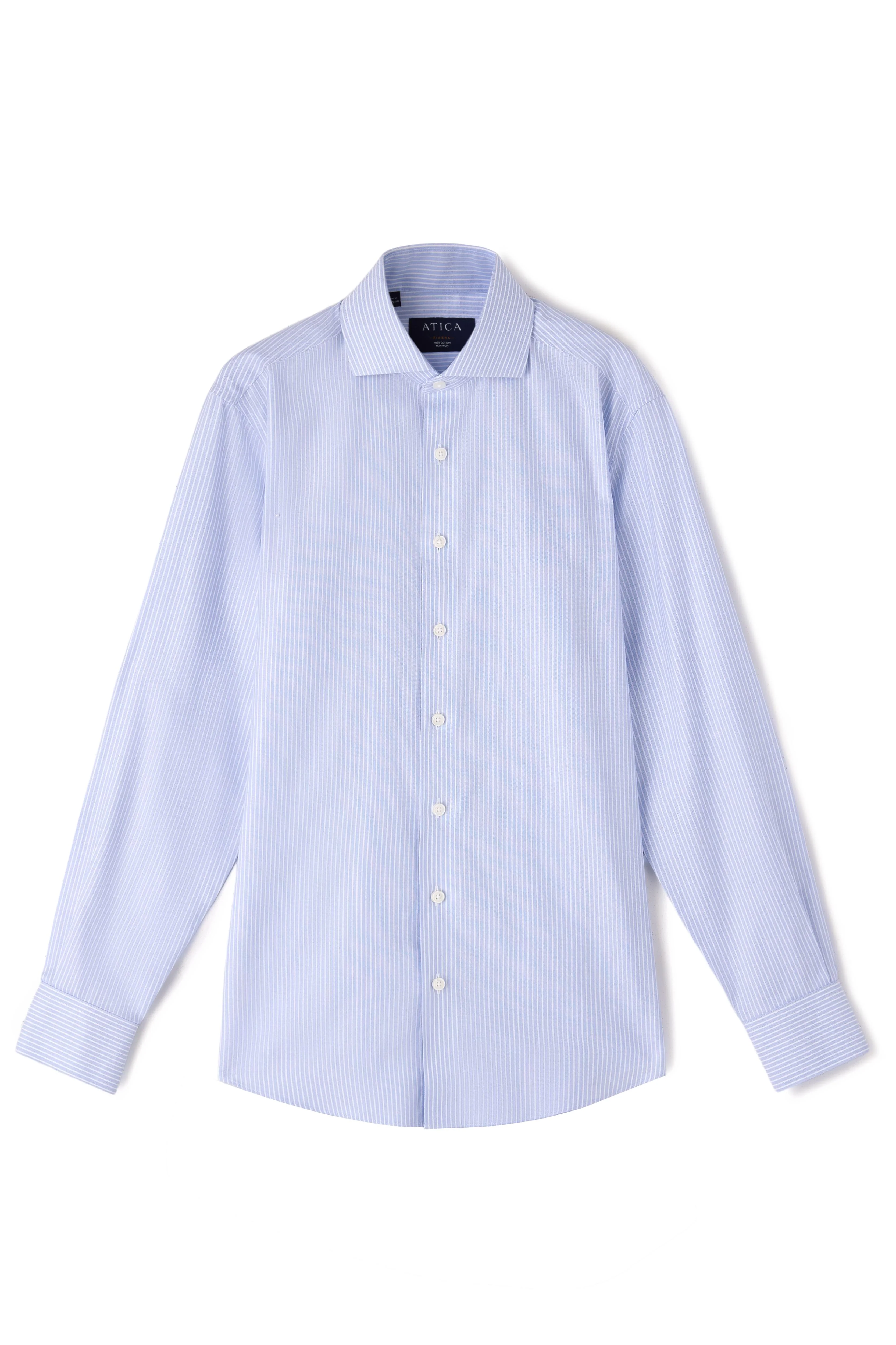 Riviera White Stripe Shirt - Image 7