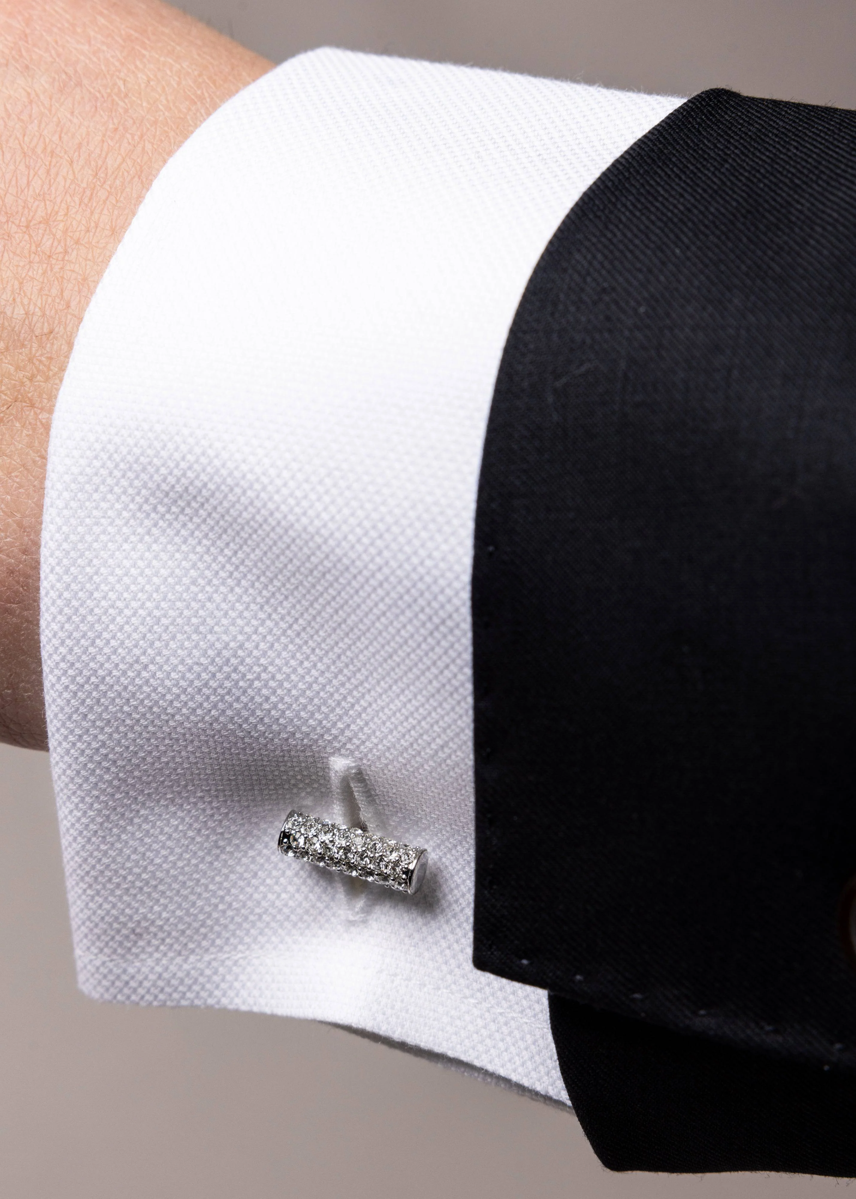 Swarovski Diamond Bar Cufflinks - Image 4