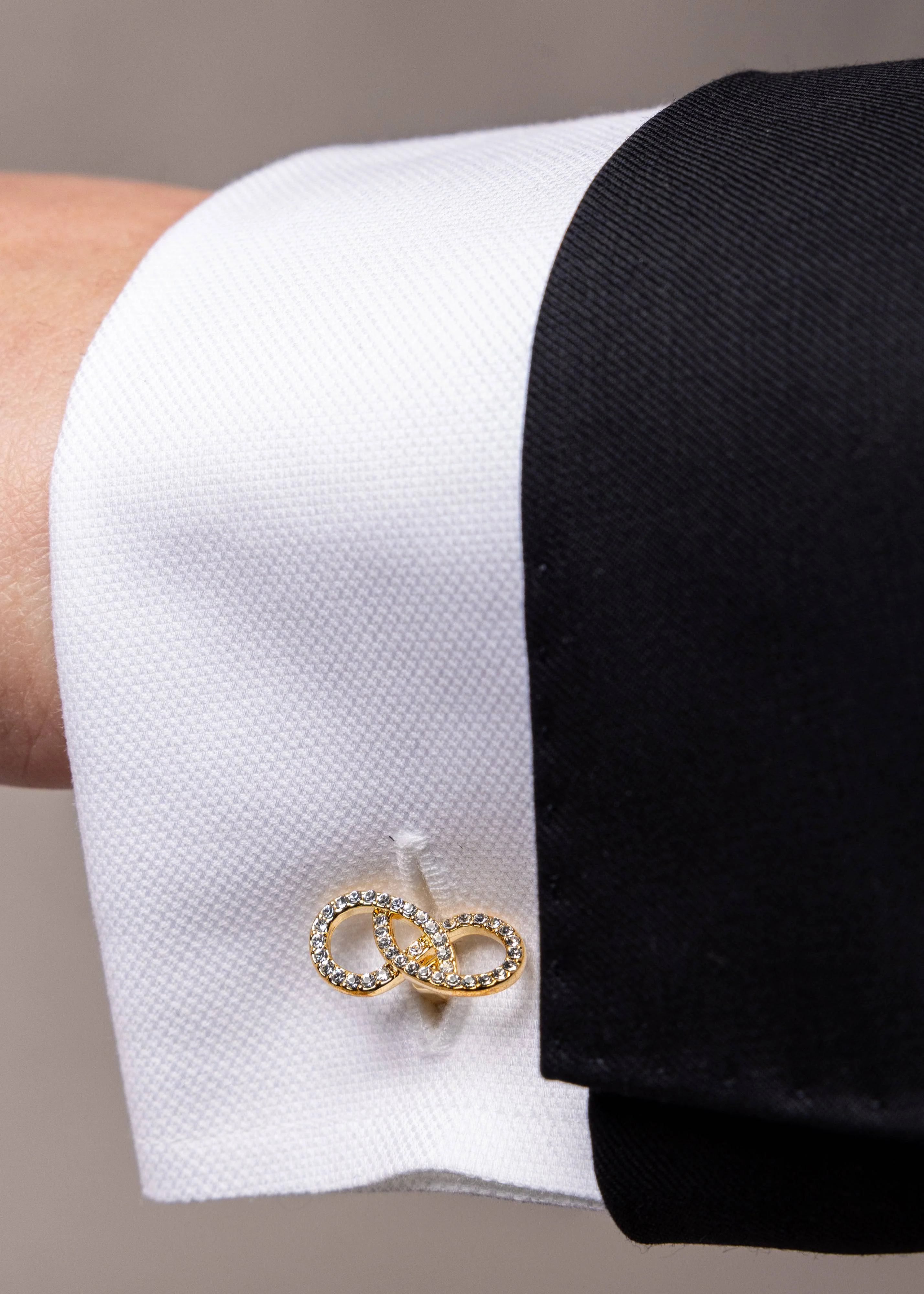 Swarovski Infinity Shaped Cufflinks - Image 4