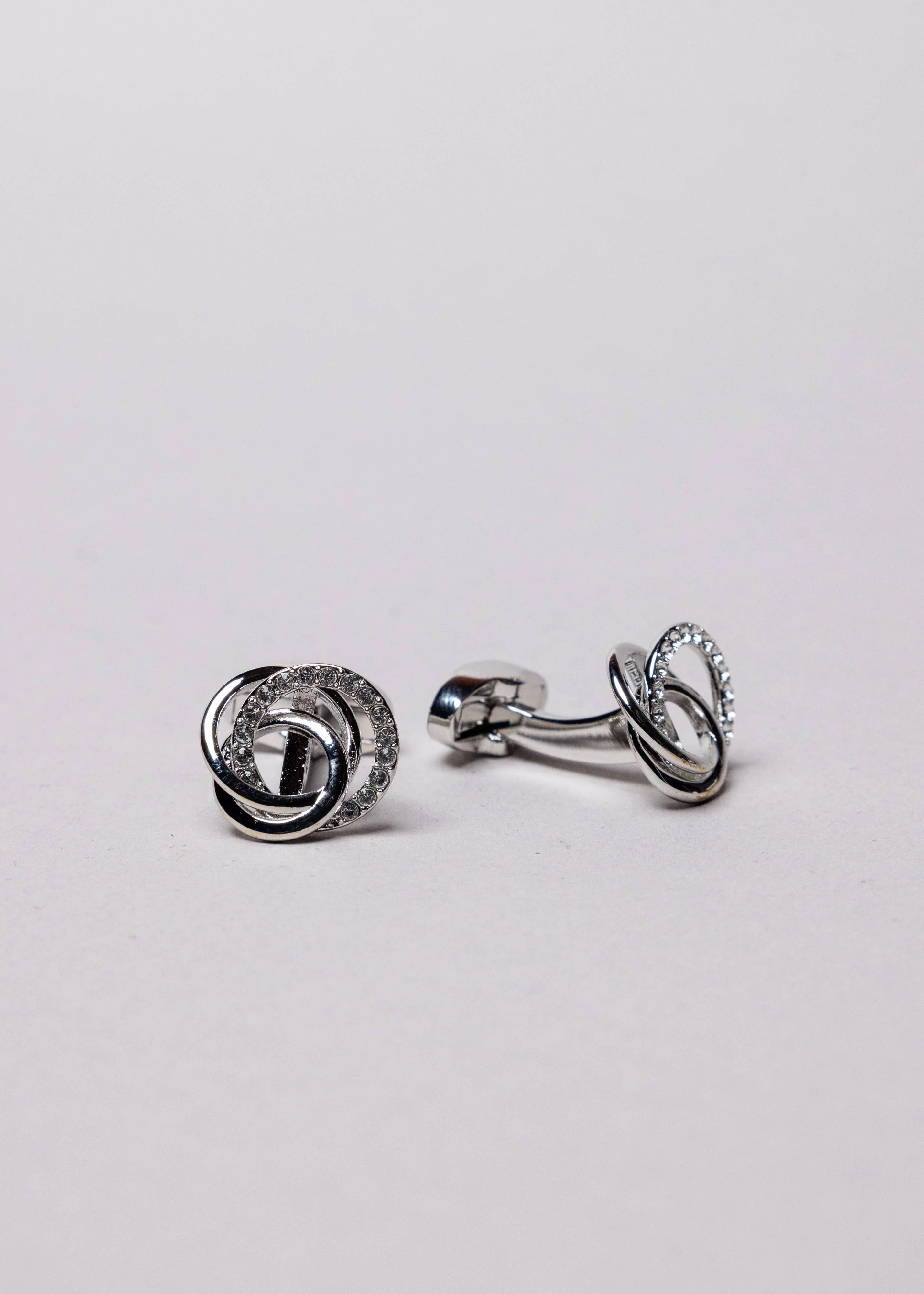 Swarovski Interspiral Diamond Stud Cufflinks - Image 3