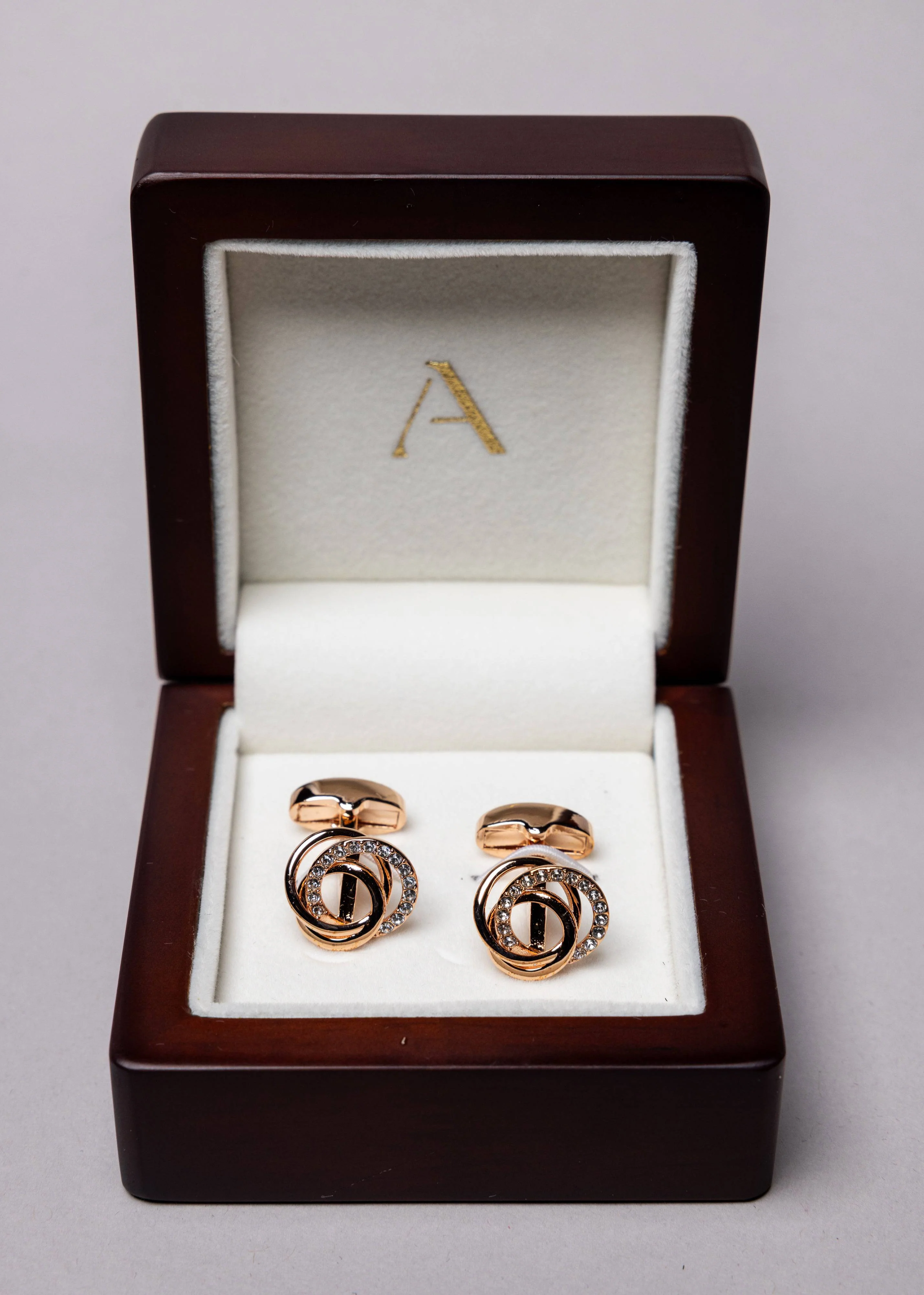 Swarovski Interspiral Diamond Stud Cufflinks - Image 5