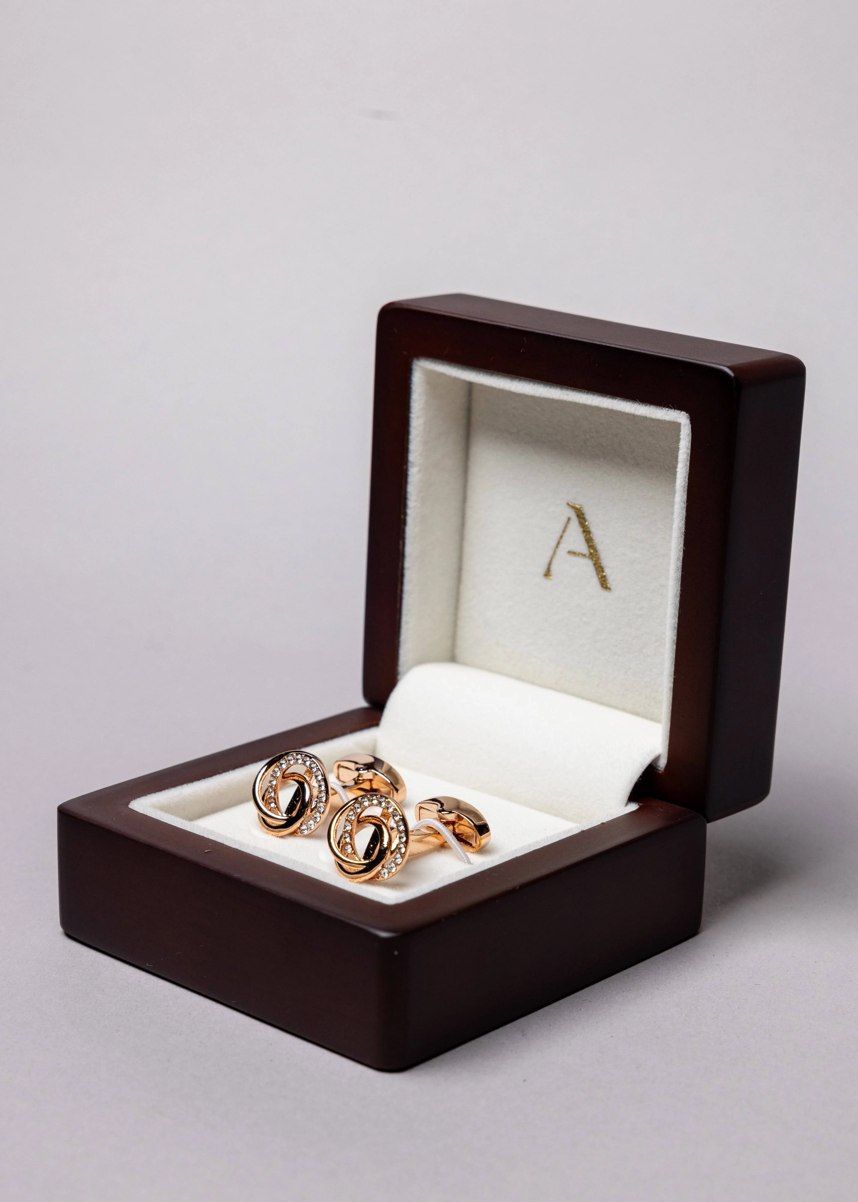 Swarovski Interspiral Diamond Stud Cufflinks - Image 6