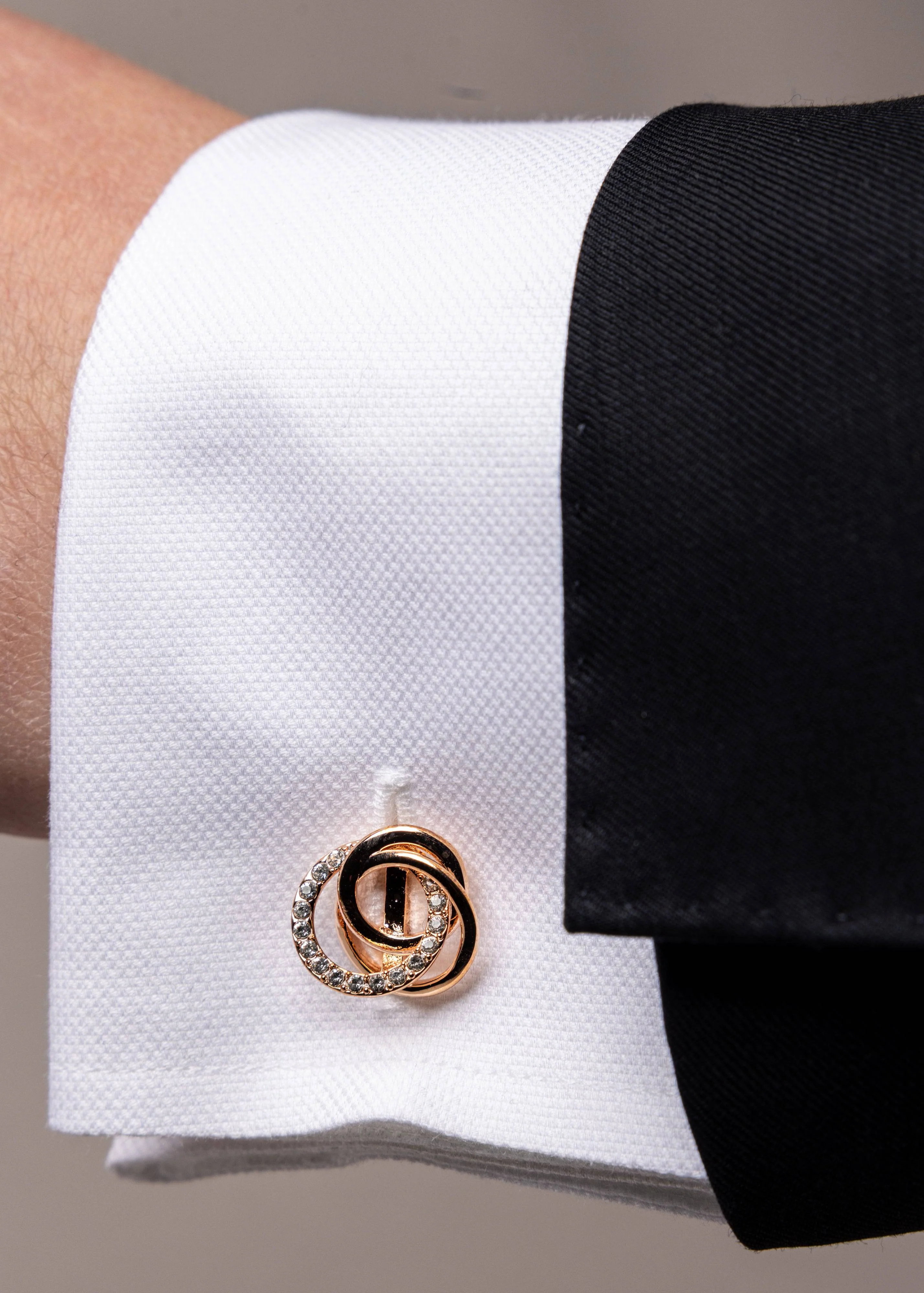 Swarovski Interspiral Diamond Stud Cufflinks - Image 8