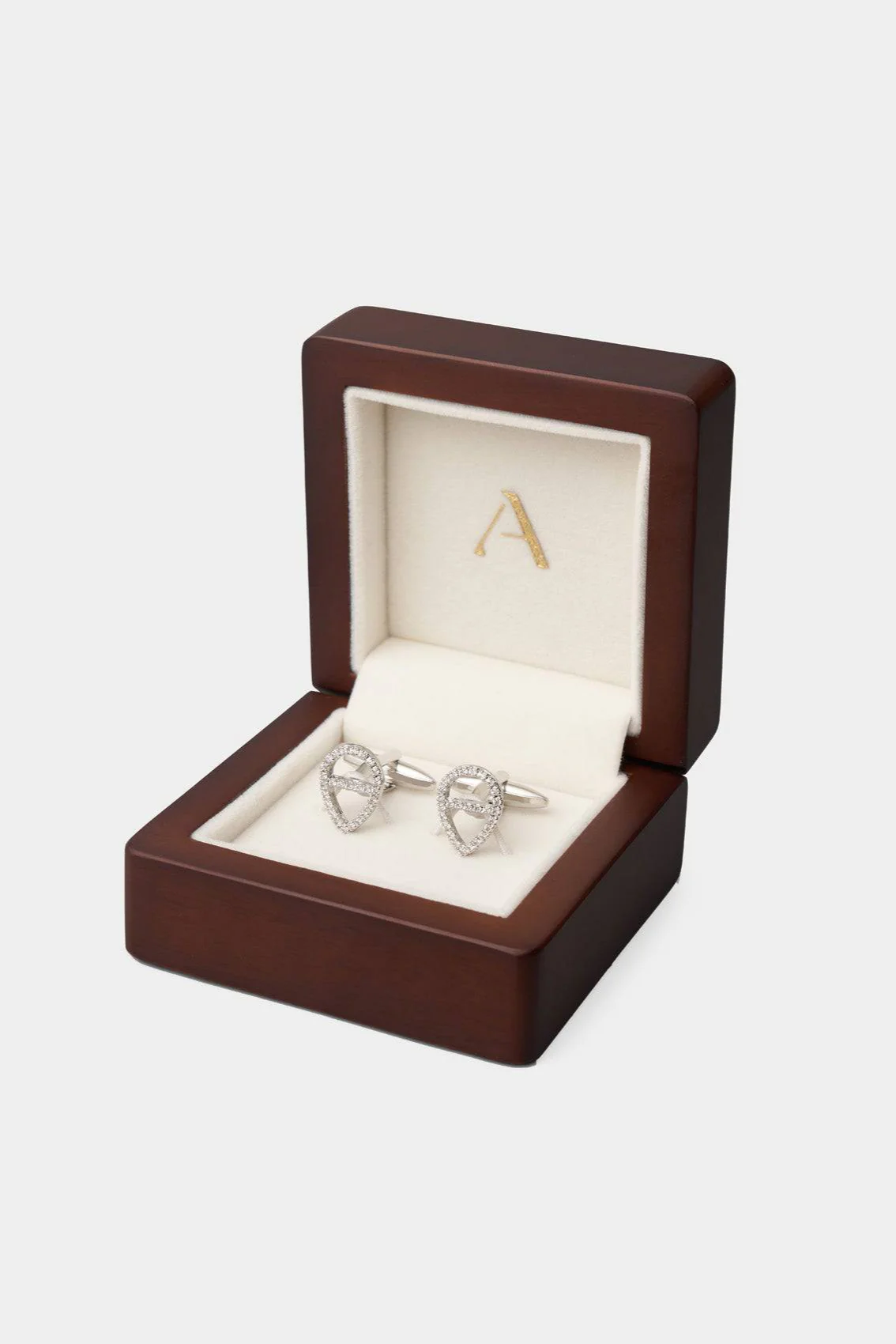 Swarovski Pear Shape Cufflinks - Image 3