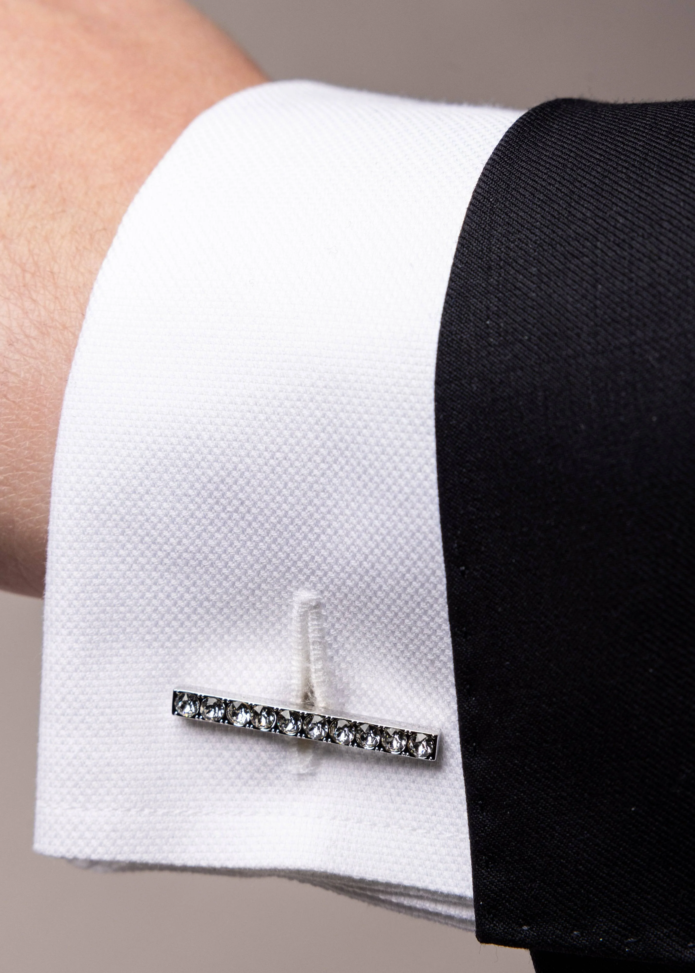 Swarovski Shimmer Bar Cufflinks - Image 4