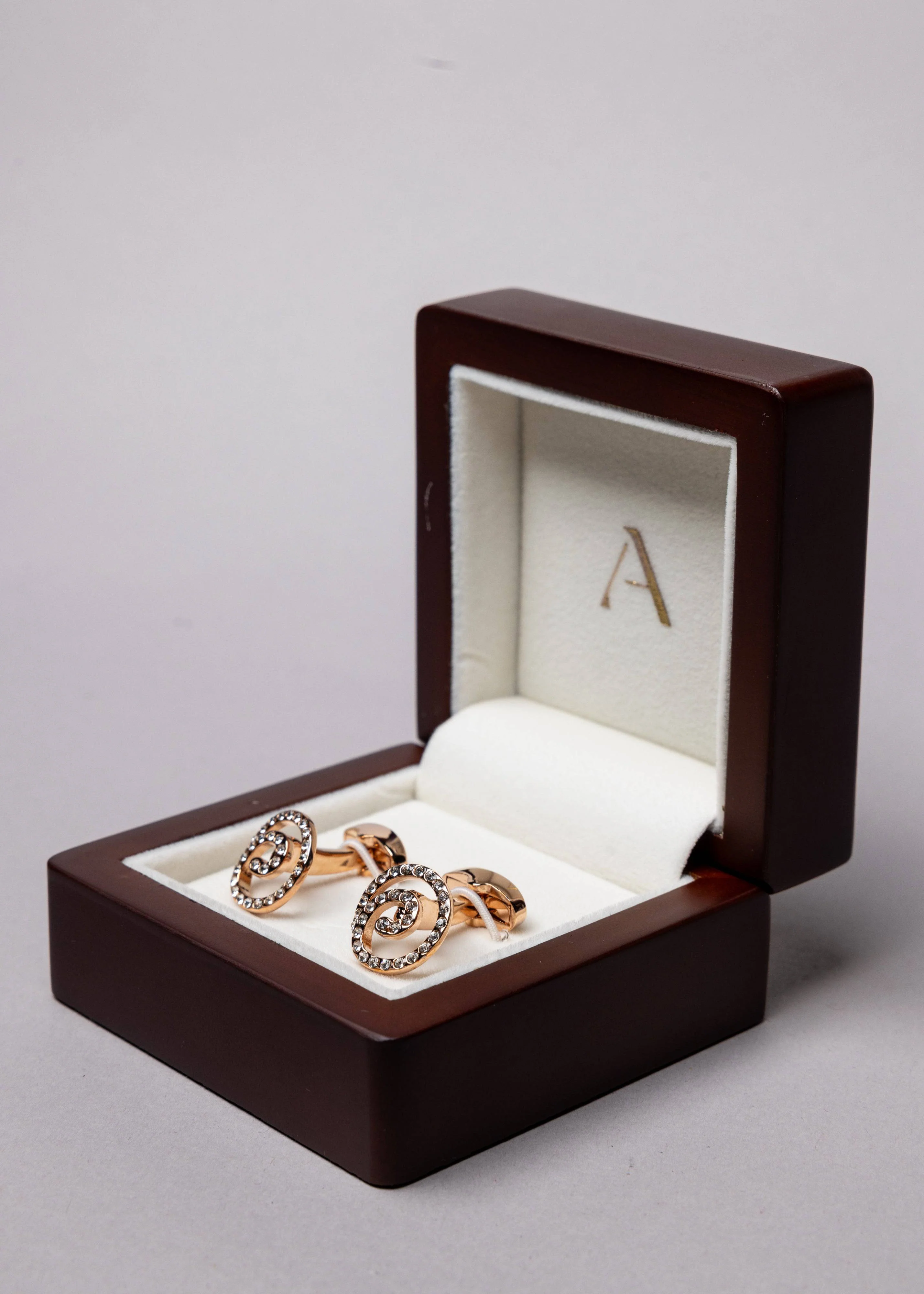 Swarovski Spiral Stud Cufflinks - Image 6